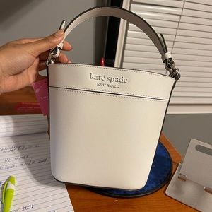 Kate Spade White Bucket Bag